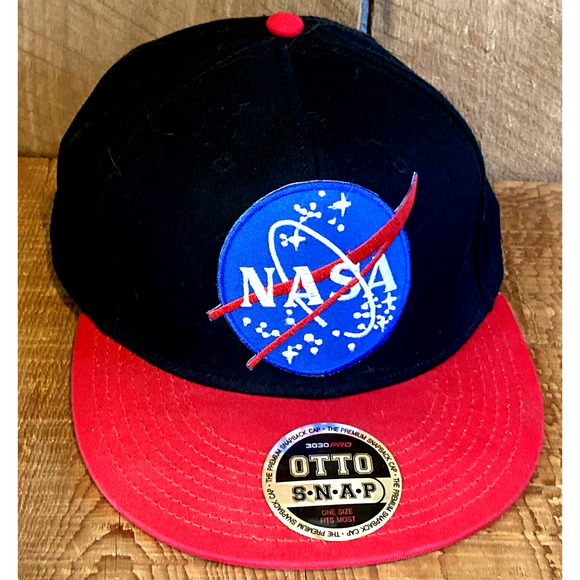 NASA Hat Embroidered Space X Logo Adult Saturn Rocket Moon Snapback Hat Cap - Picture 1 of 9